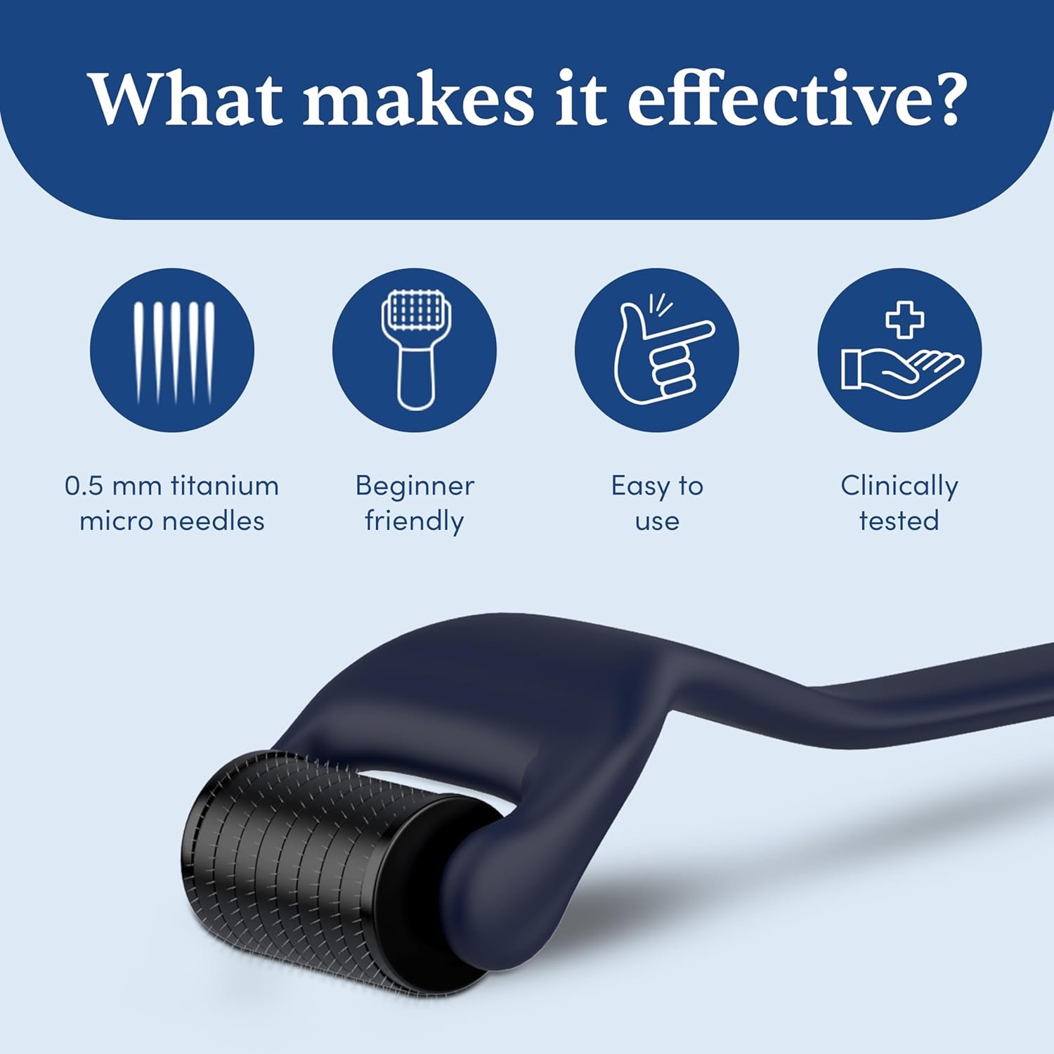 Man Matters Advance Derma Roller 540 Titanium Alloy Needles – 0.5mm